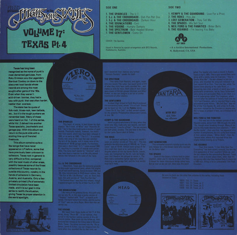 VARIOS LP Highs In The Mid Sixties Volume 17: Texas Part 4