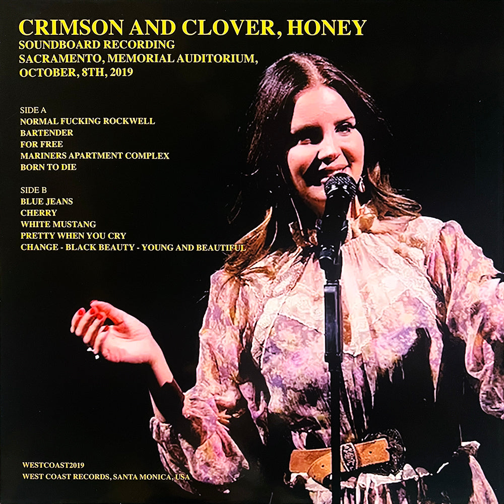 LANA DEL REY LP Crimson and Clover, Honey (Dark Grey Marble Colour)