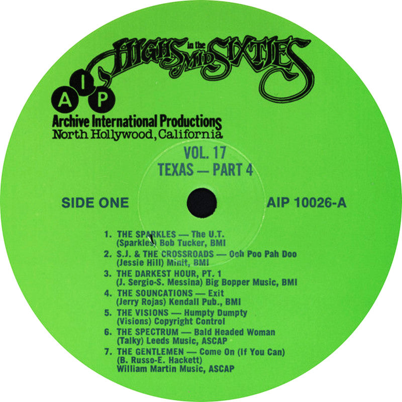 VARIOS LP Highs In The Mid Sixties Volume 17: Texas Part 4