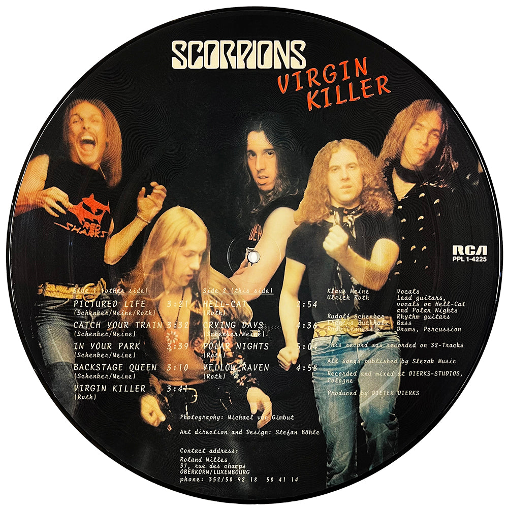 SCORPIONS LP Virgin Killer (Picture Disc with Cover and Insert) Uncensored Cover