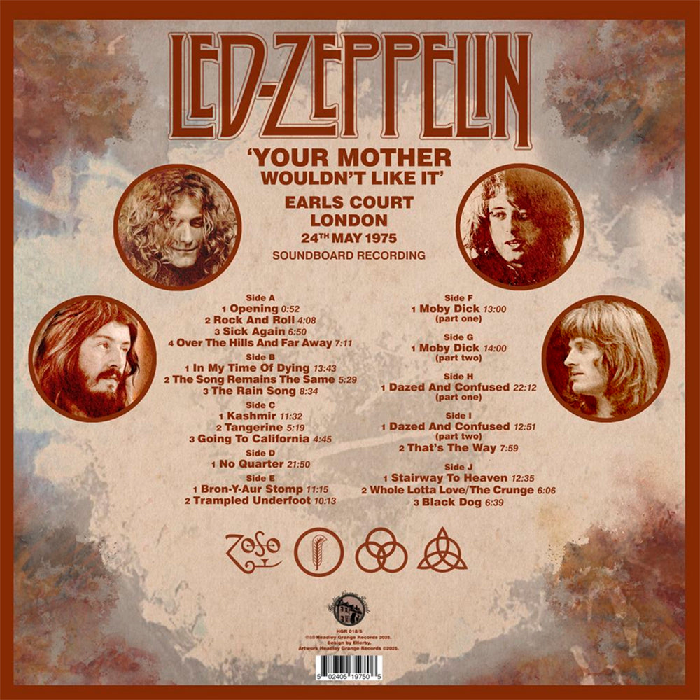 LED ZEPPELIN 5xLP BOX SET Your Mother Wouldn’t Like It (Colour 300 Numbered)