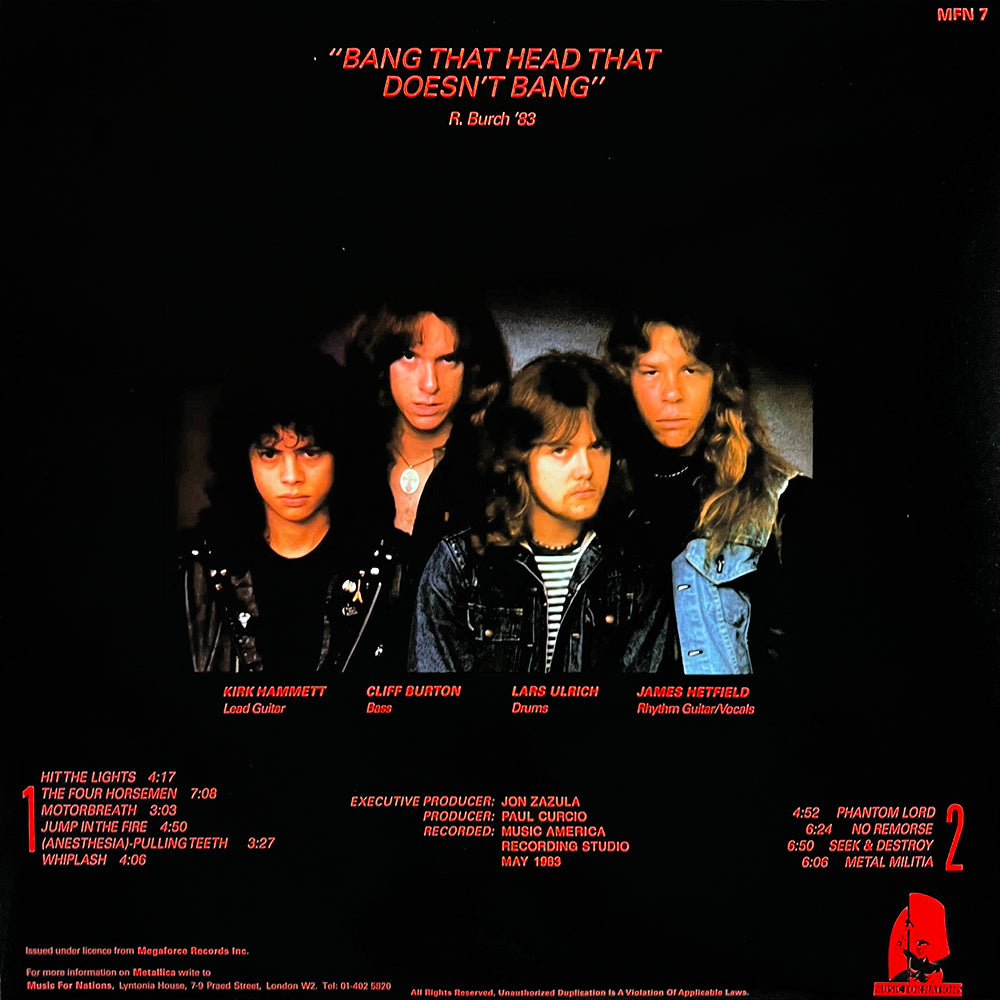 METALLICA LP Kill 'Em All (Picture Disc with Cover and Insert)