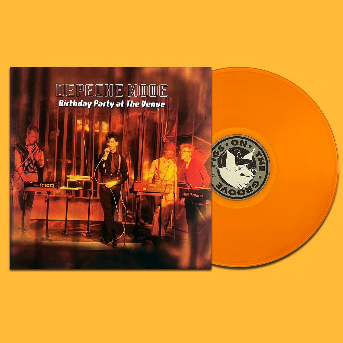 DEPECHE MODE LP Birthday Party At The Venue (Orange Coloured) with Giant Poster