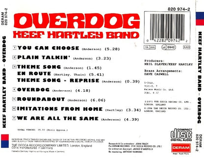 KEEF HARTLEY BAND CD Overdog