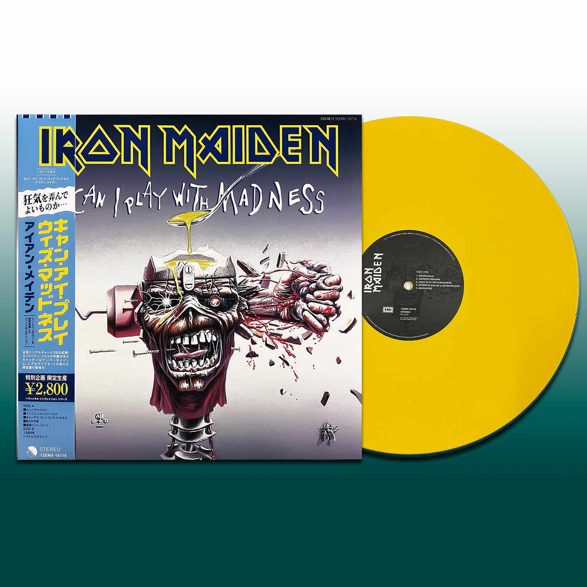 IRON MAIDEN LP Can I Play With Madness + Live Seattle 1988 (Yellow Colour) OBI