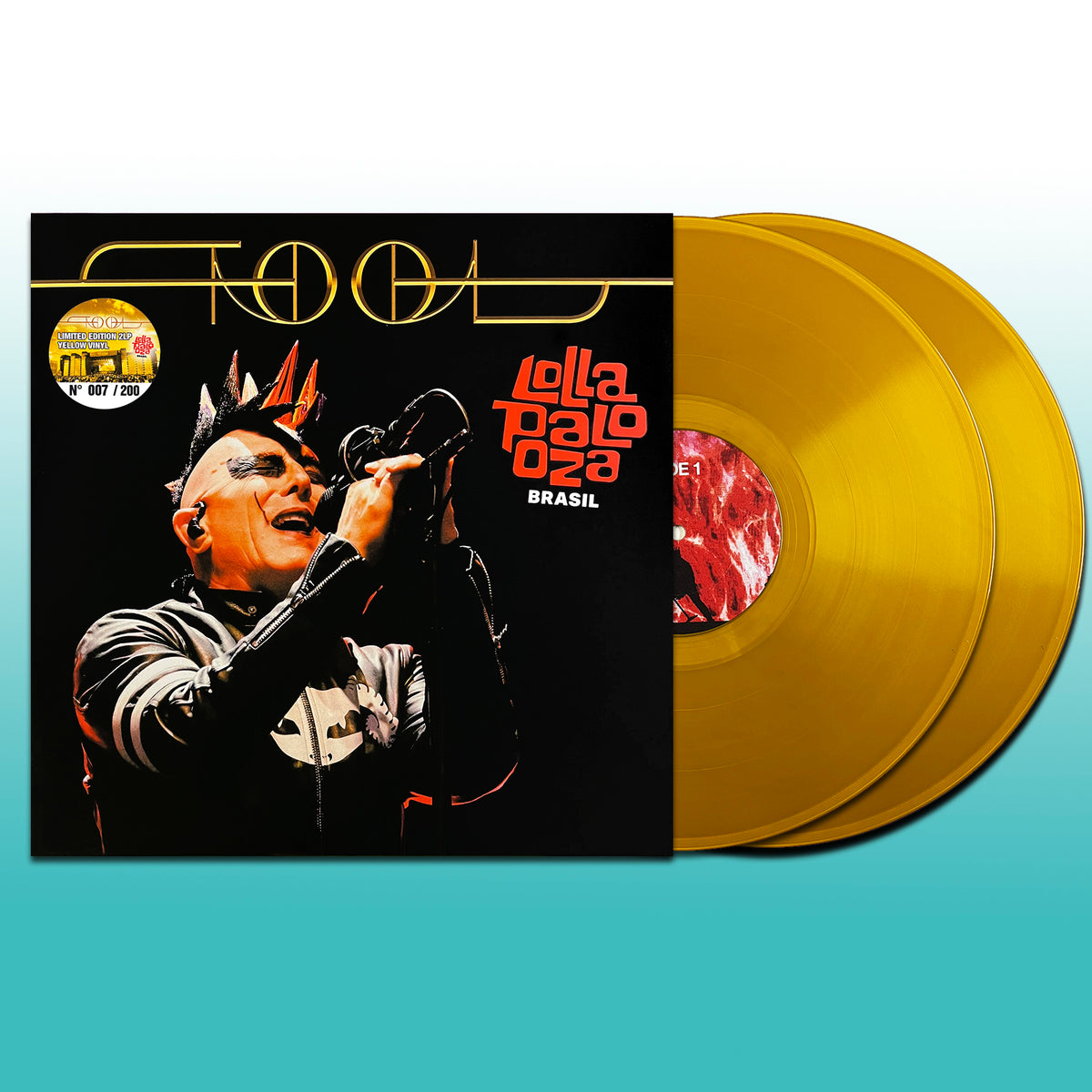 TOOL 2xLP Lollapalooza Brasil (Yellow Coloured Vinyls) 200 Numbered Copies
