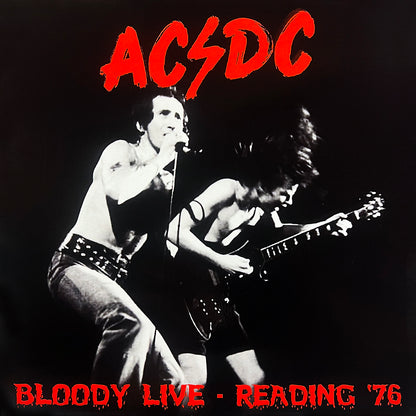 AC/DC LP Bloody Live - Reading '76 (Blue Translucid Coloured Vinyl)