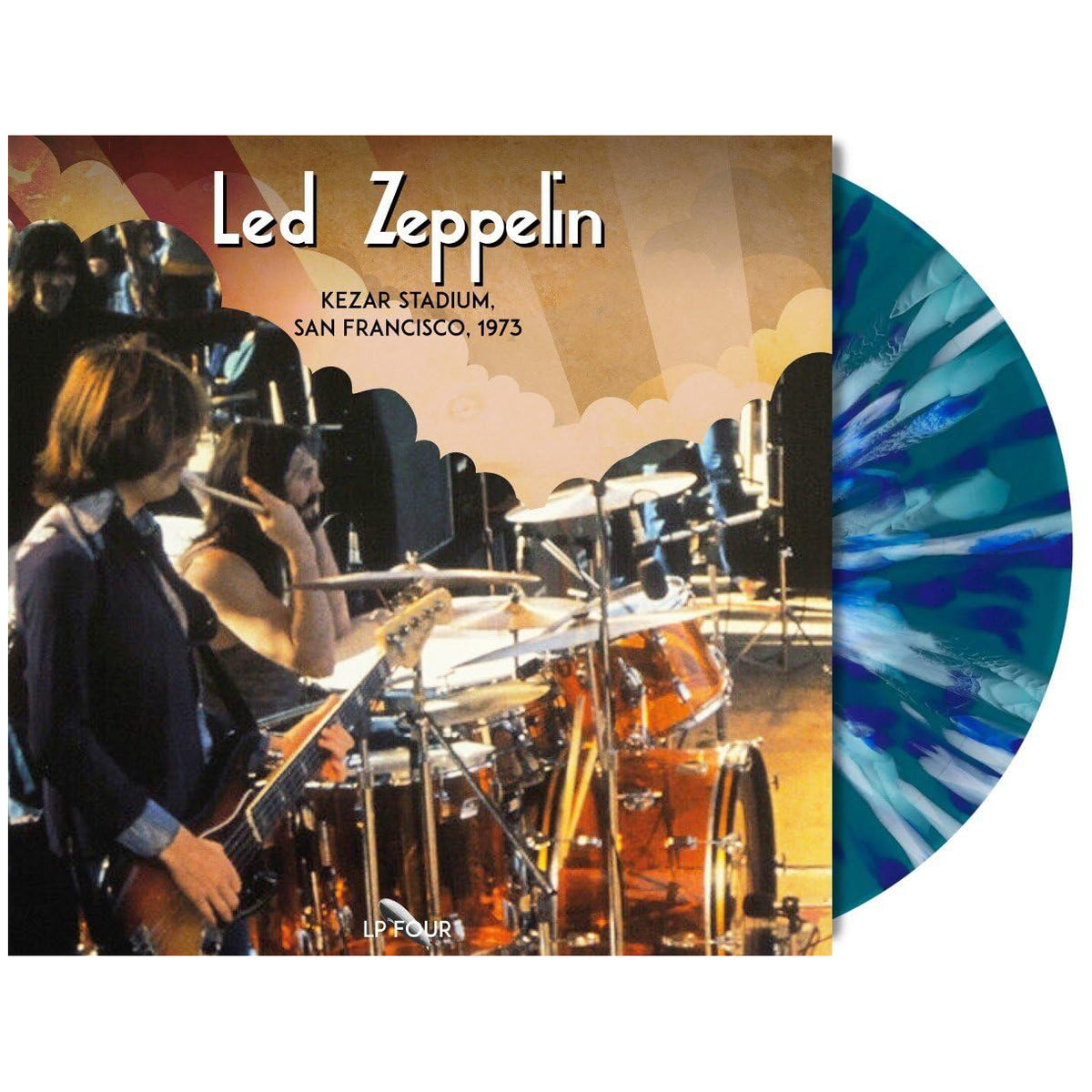 LED ZEPPELIN 4xLP BOX SET Live '69 & '73 (Blue & White Splatter Coloured Vinyls)