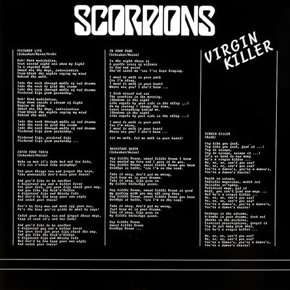 SCORPIONS LP Virgin Killer (Picture Disc with Cover and Insert) Uncensored Cover
