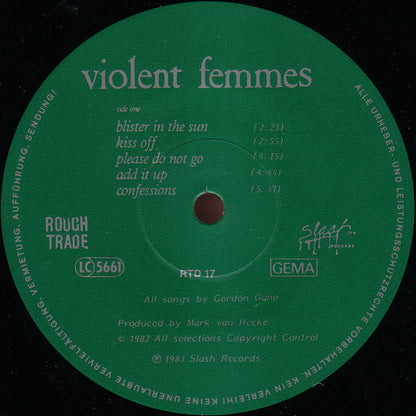VIOLENT FEMMES LP Violent Femmes (180 Gram Heavyweight Vinyl)