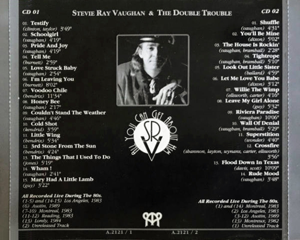 STEVIE RAY VAUGHAN 2xCD All You Can Get About Him