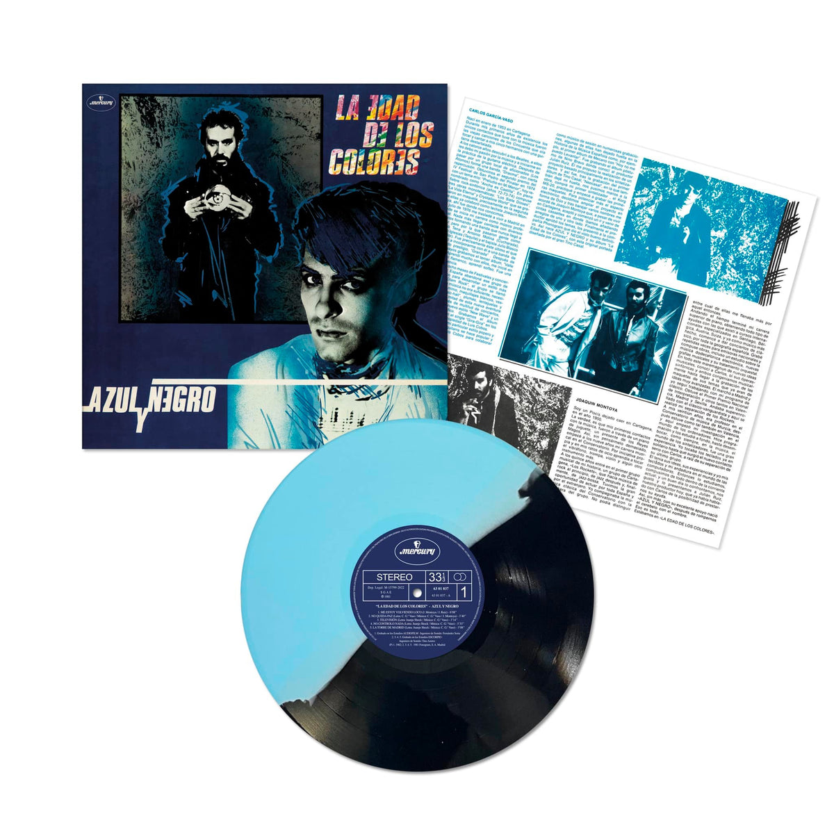 AZUL Y NEGRO LP La Edad De Los Colores (Vinilo Color Azul y Negro) Black Friday