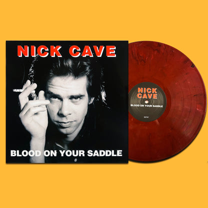 NICK CAVE LP Blood On Your Saddle (Red Marbled Coloured Vinyl) Rare Covers