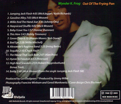 WYNDER K. FROG CD Out Of The Frying Pan