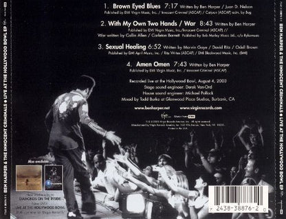 BEN HARPER CD Live At The Hollywood Bowl EP