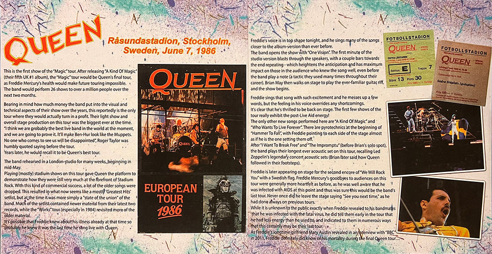 QUEEN 2xLP Magic Night In Stockholm (Blue & Green Crystal Colour) 320 Copies