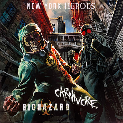 CARNIVORE / BIOHAZARD LP New York Heroes (Red And Smoke With White Splatter)