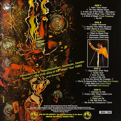 QUEEN 2xLP Magic Night In Stockholm (Yellow & Pink Crystal Colour) 320 Numbered