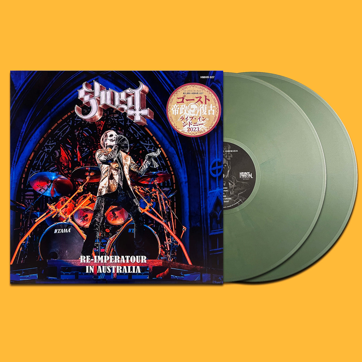 GHOST 2xLP Re-imperatour in Australia (Green Chrome Coloured Vinyls) + Poster