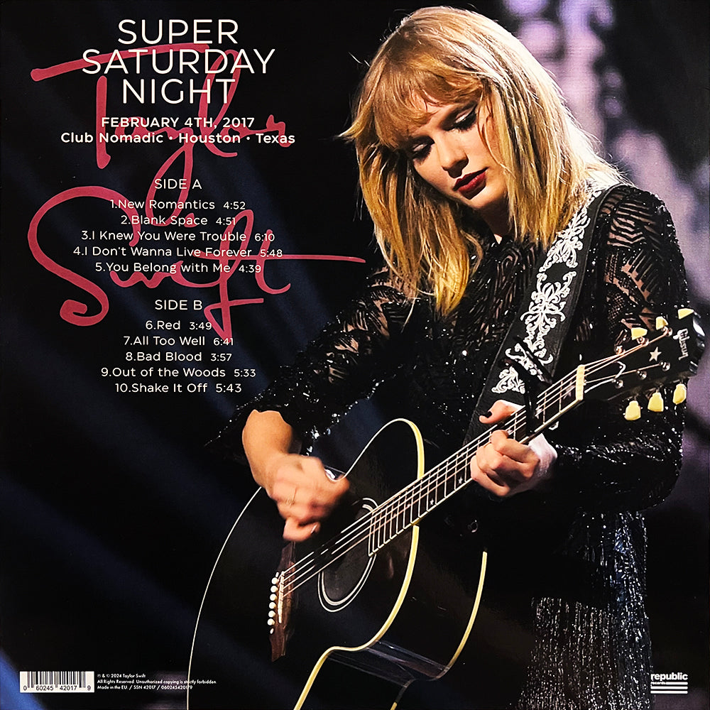 TAYLOR SWIFT LP Super Saturday Night 2017 (Pink Coloured Vinyl)
