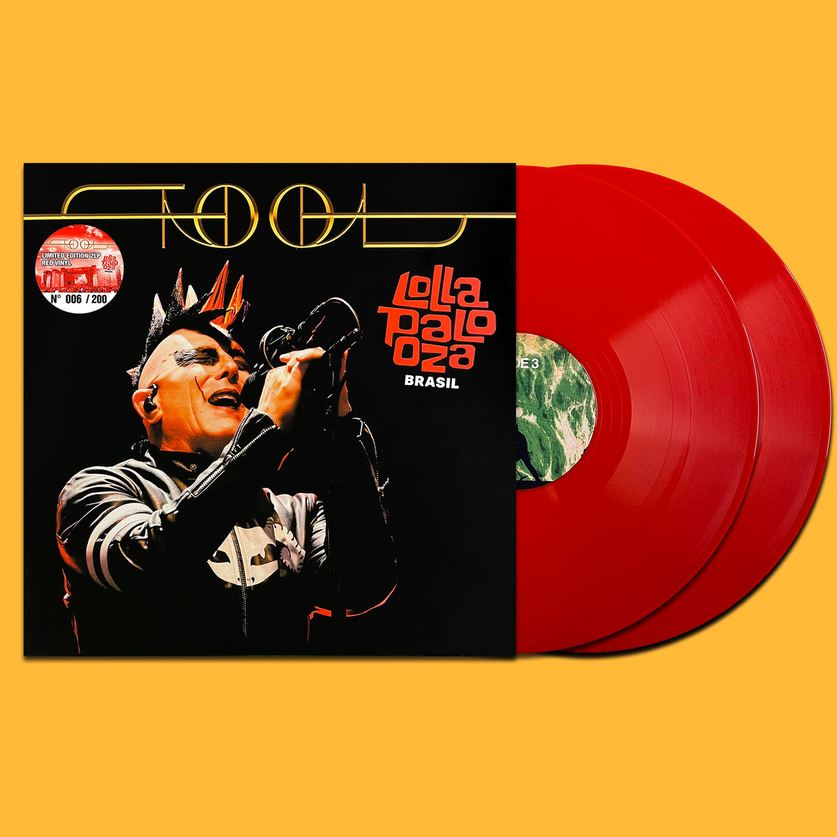 TOOL 2xLP Lollapalooza Brasil (Red Coloured Vinyls) 200 Numbered Copies