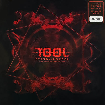 TOOL 3xLP BOX SET 119 29 24 Live Kelowna 2023 (Red Coloured Vinyls 400 Numbered)