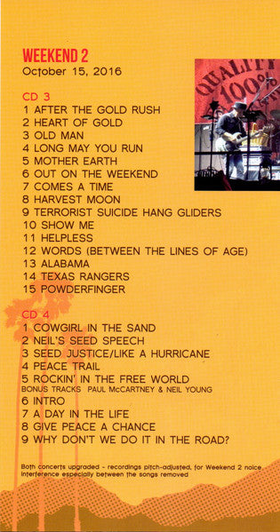 NEIL YOUNG + PROMISE OF THE REAL BOX SET 4xCD Desert Trip (Long Box)