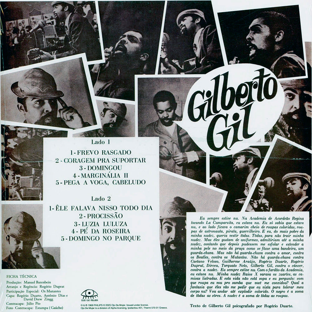 GILBERTO GIL LP Gilberto Gil With Os Mutantes (Green Coloured Vinyl)
