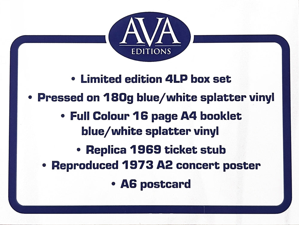 LED ZEPPELIN 4xLP BOX SET Live '69 & '73 (Blue & White Splatter Coloured Vinyls)