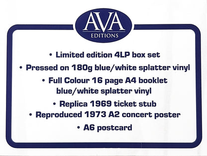 LED ZEPPELIN 4xLP BOX SET Live '69 & '73 (Blue & White Splatter Coloured Vinyls)