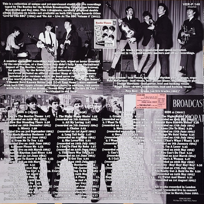 BEATLES 2xLP Unreleased British Radio Sessions 1962-1965 (500 Copies)