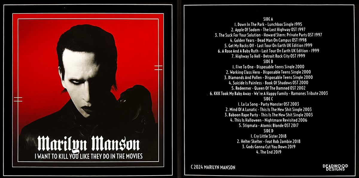 MARILYN MANSON 2xLP I Want To Kill You Like They Do In The Movies (Clear Colour)