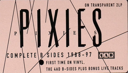 PIXIES 2xLP Complete B Sides: 1988-97 (Transparent Vinyl plus Bonus Live Tracks)
