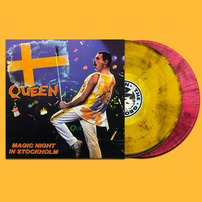 QUEEN 2xLP Magic Night In Stockholm (Yellow & Pink Crystal Colour) 320 Numbered