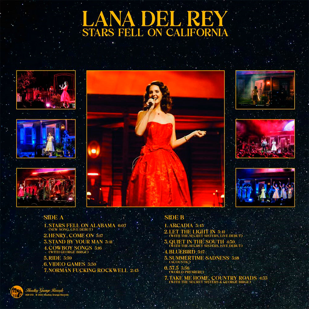 LANA DEL REY LP Stars Fell On California (Red Coloured Vinyl)