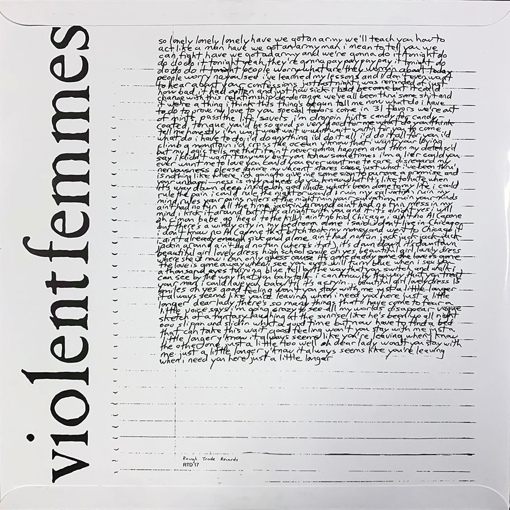 VIOLENT FEMMES LP Violent Femmes (180 Gram Heavyweight Vinyl)
