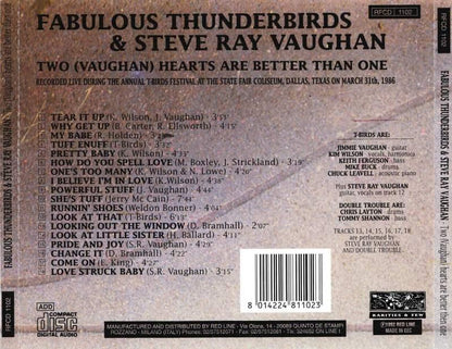 STEVIE RAY VAUGHAN CD Two (Vaughan) Hearts Are Better Than One