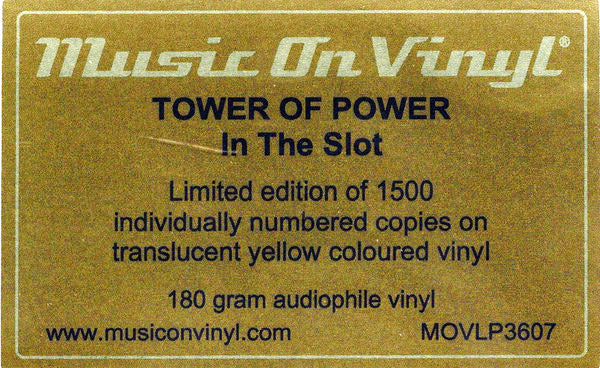 TOWER OF POWER LP In The Slot (180 Gram Audiophile Vinyl) Yellow Colour