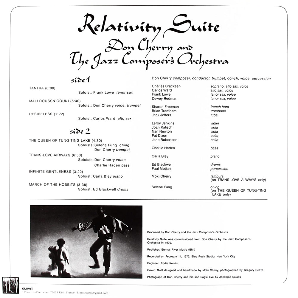 DON CHERRY LP Relativity Suite (Clear Coloured Vinyl)