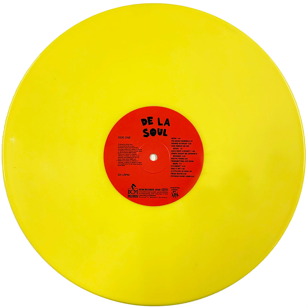 DE LA SOUL LP 3 Feet High And Rising (Yellow Coloured Vinyl)