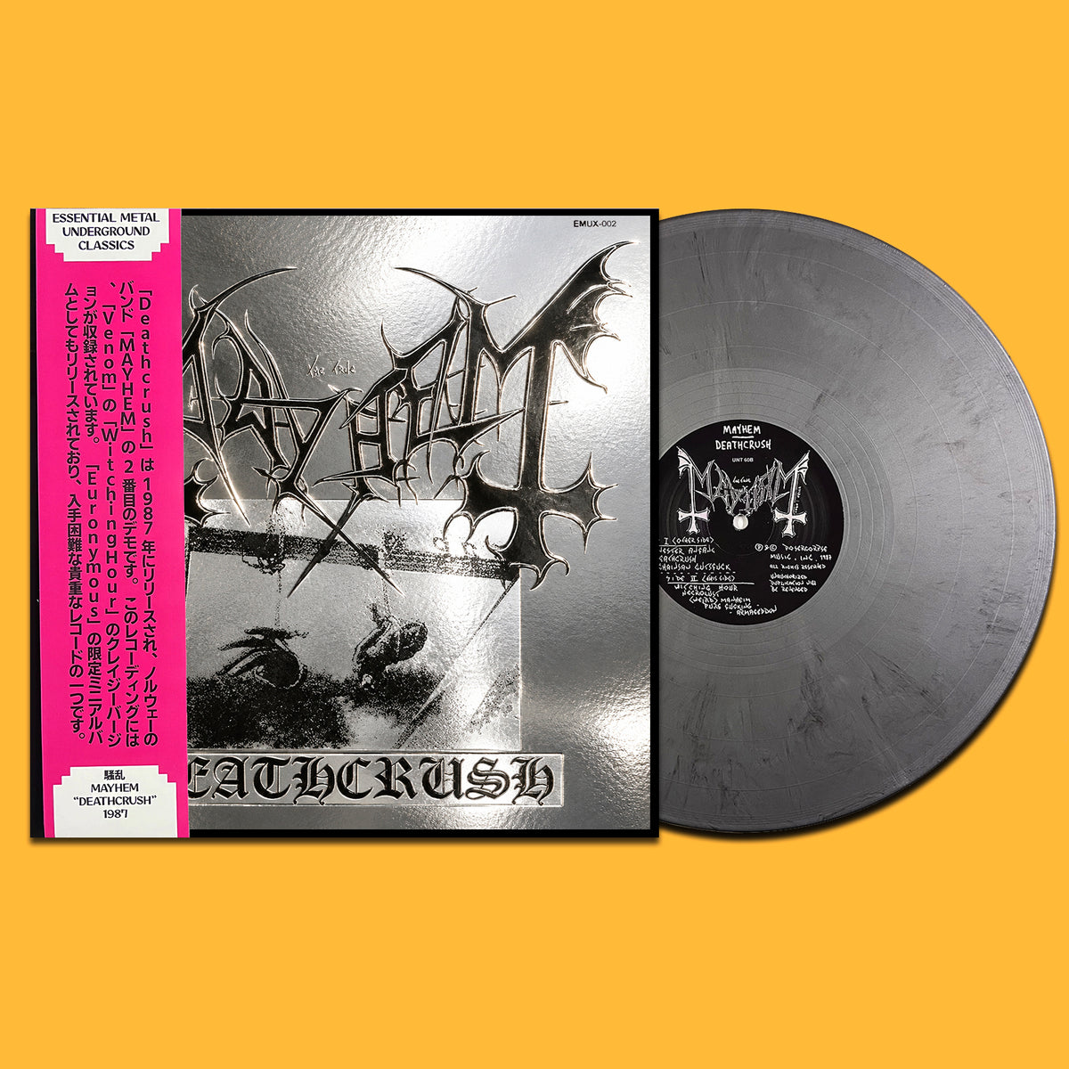 MAYHEM LP Deathcrush (Silver Coloured Vinyl) Silver Mirror Cover