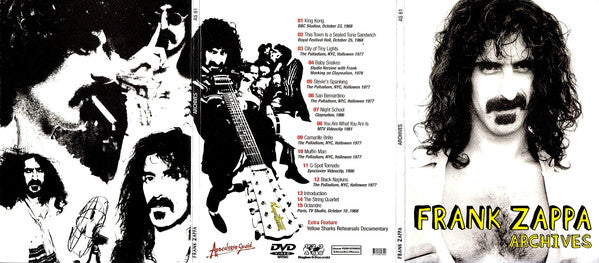 FRANK ZAPPA DVD Archives (Digipack)