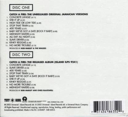 BOB MARLEY & THE WAILERS 2xCD Catch A Fire (Deluxe Edition)