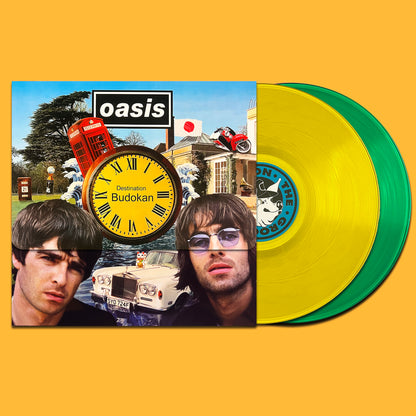 OASIS 2xLP Destination Budokan (Green & Yellow Coloured) 320 Numbered Copies