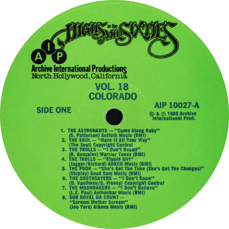 VARIOS LP Highs In The Mid Sixties Volume 18: Colorado