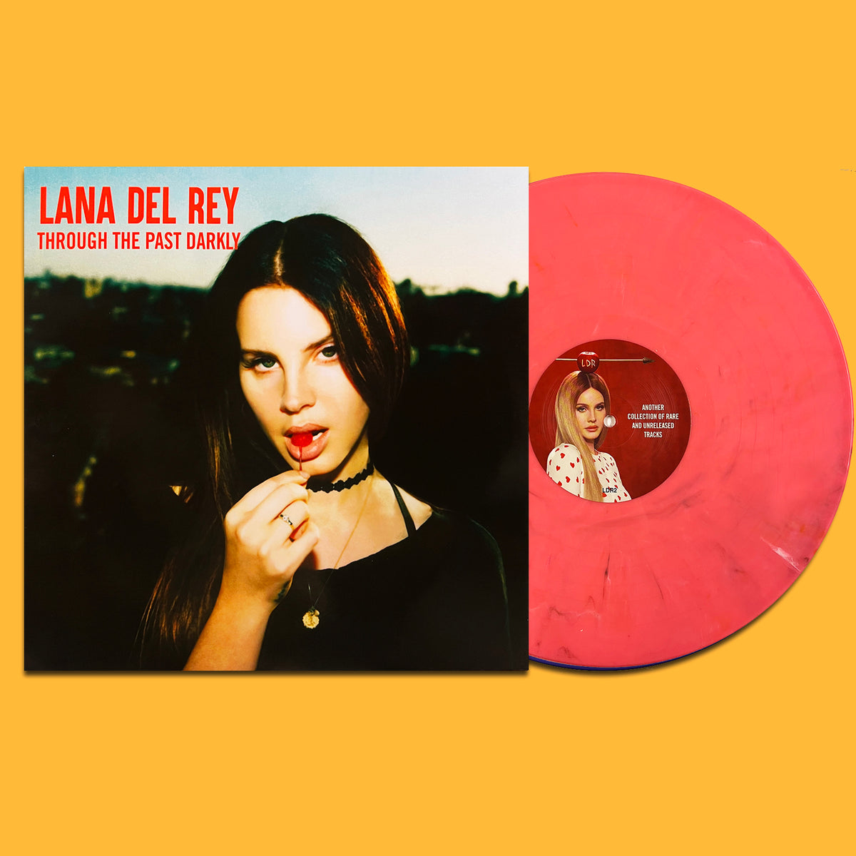 LANA DEL REY LP Through The Past Darkly - Rare Unreleased (Pink Marbled Colour)