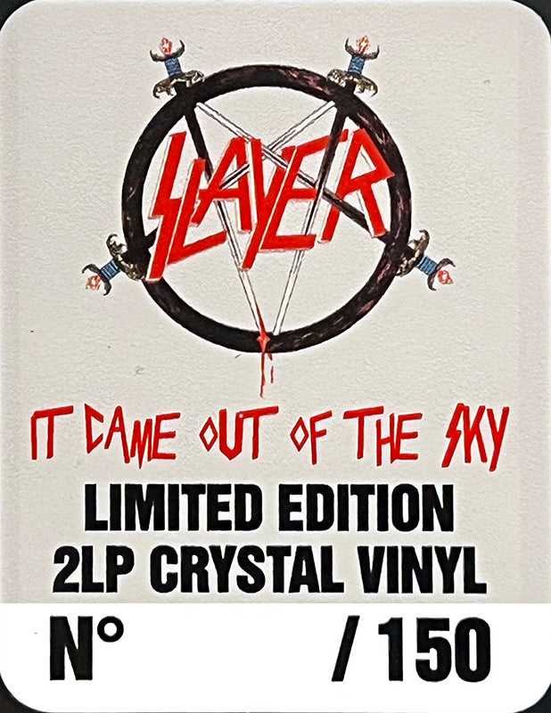 SLAYER 2xLP It Came Out Of The Sky (Crystal Coloured Vinyl) PROMO EDITION