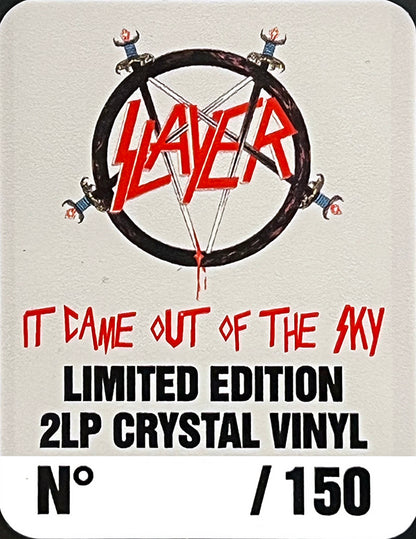 SLAYER 2xLP It Came Out Of The Sky (Crystal Coloured Vinyl) PROMO EDITION