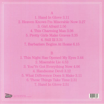 THE SMITHS LP Hamburg Knows I'm Miserable Now (Pink Splatter Coloured)