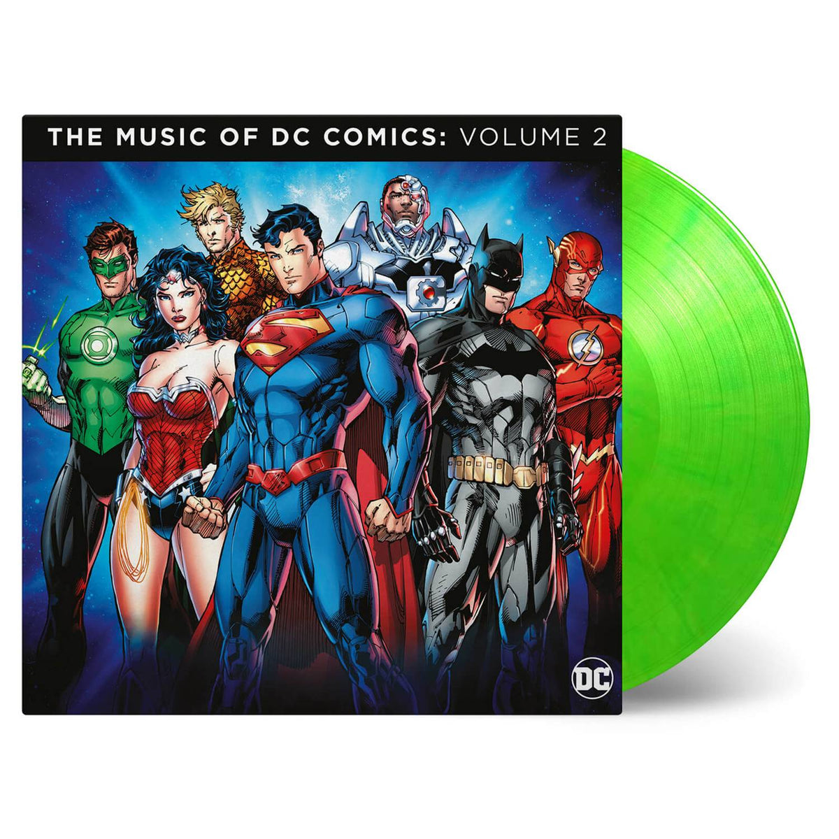 VARIOUS 2xLP The Music Of DC Comics: Volume 2 (Lime-Green Coloured Vinyl)